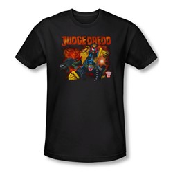 Judge Dredd - Mens Through Fire Slim Fit T-Shirt