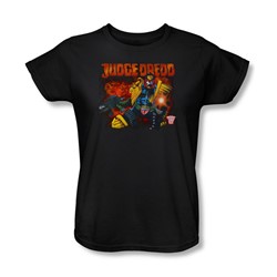 Judge Dredd - Womens Through Fire T-Shirt