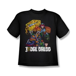 Judge Dredd - Big Boys Bike And Badge T-Shirt