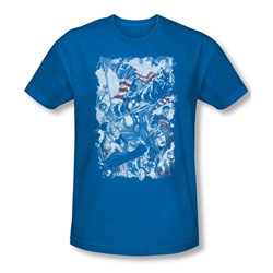 Jla - Mens American Justice Slim Fit T-Shirt