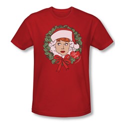 Lucy - Mens Wreath Slim Fit T-Shirt