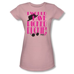 Pretty In Pink - Juniors Picked Duckie Sheer T-Shirt