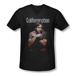 Californication - Mens Smoking V-Neck T-Shirt