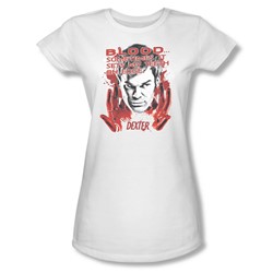 Dexter - Juniors Blood Sheer T-Shirt