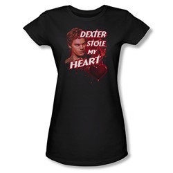 Dexter - Juniors Bloody Heart Sheer T-Shirt