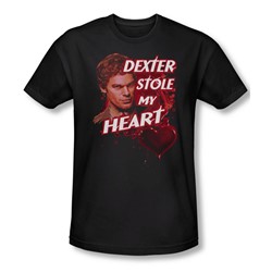 Dexter - Mens Bloody Heart Slim Fit T-Shirt