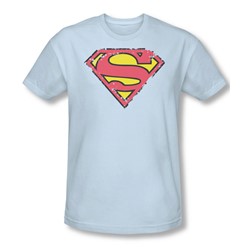 Superman - Mens Distressed Shield Slim Fit T-Shirt