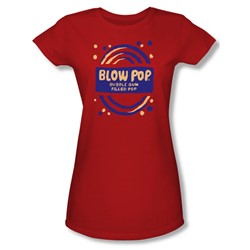 Tootsie Roll - Juniors Blow Pop Rough Sheer T-Shirt