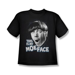 Three Stooges - Big Boys Moe Face T-Shirt
