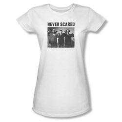 Three Stooges - Juniors Never Scared Sheer T-Shirt