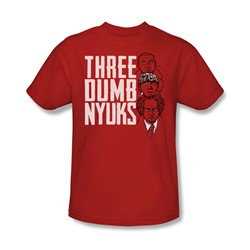 Three Stooges - Mens Three Dumb Nyuks T-Shirt
