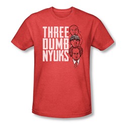 Three Stooges - Mens Three Dumb Nyuks T-Shirt