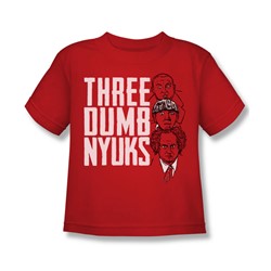 Three Stooges - Little Boys Three Dumb Nyuks T-Shirt