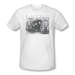 Three Stooges - Mens Hello Slim Fit T-Shirt