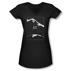 Et - Juniors Simple Poster V-Neck T-Shirt
