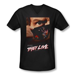 They Live - Mens Poster V-Neck T-Shirt