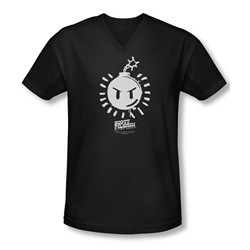 Scott Pilgrim - Mens Sex Bob Omb Logo V-Neck T-Shirt