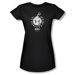 Scott Pilgrim - Juniors Sex Bob Omb Logo Sheer T-Shirt