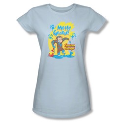 Curious George - Juniors Messy George Sheer T-Shirt