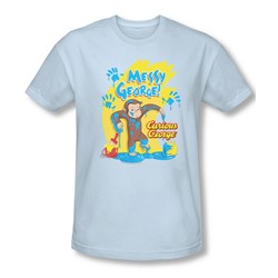 Curious George - Mens Messy George Slim Fit T-Shirt