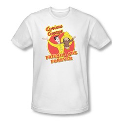 Curious George - Mens Friends Slim Fit T-Shirt