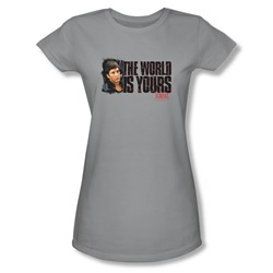 Scarface - Juniors The World Is Yours Sheer T-Shirt