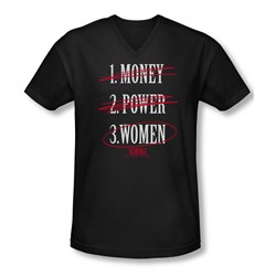 Scarface - Mens Money Power Women V-Neck T-Shirt