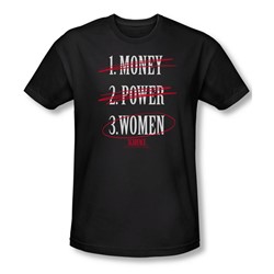 Scarface - Mens Money Power Women Slim Fit T-Shirt