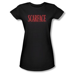 Scarface - Juniors Logo Sheer T-Shirt