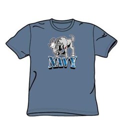 Navy - Camo Type - Adult Slate S/S T-Shirt For Men