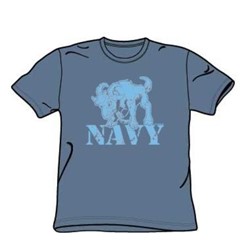 Navy - Distressed - Adult Slate S/S T-Shirt For Men