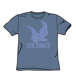 Air Force - Distressed - Adult Slate S/S T-Shirt For Men