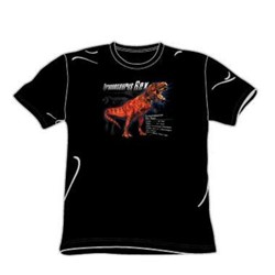T - Rex - Adult Black S/S T-Shirt For Men