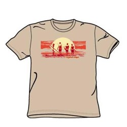 Four Surfers - Adult Sand S/S T-Shirt For Men
