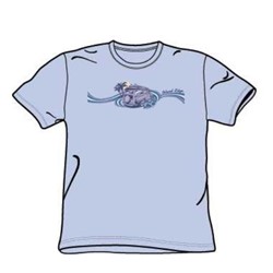 Woodie Stripe - Adult Light Blue S/S T-Shirt For Men