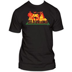 Bad Brains Rasta Lion Black Adult T-Shirt
