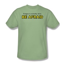 Fungus Is Alive - Mens T-Shirt In Soft Green