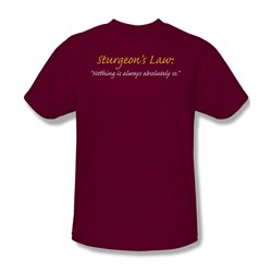 Sturgeon'S Law - Mens T-Shirt In Cardinal