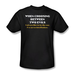 Two Evils - Mens T-Shirt In Black