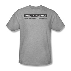 Not A Pessimist - Mens T-Shirt In Heather