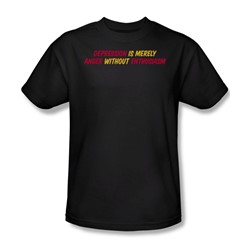 Aner Without Enthusiasm - Mens T-Shirt In Black