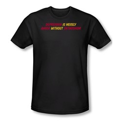Aner Without Enthusiasm - Mens Slim Fit T-Shirt In Black