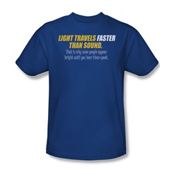 Faster Than Sound - Mens T-Shirt In Royal