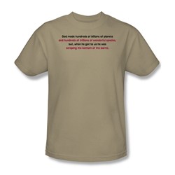 Bottom Of The Barrel - Mens T-Shirt In Sand