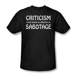 Criticism Sabotage - Mens T-Shirt In Black