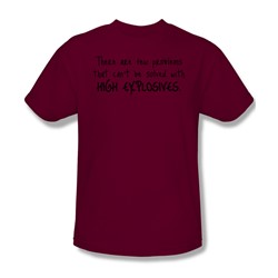 High Explosives - Mens T-Shirt In Cardinal