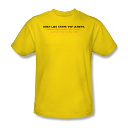 Life Hands You Lemons - Mens T-Shirt In Yellow