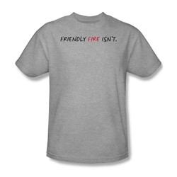 Friendly Fire Isn'T - Mens T-Shirt In Heather