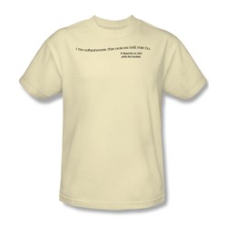 Voices Tell Me - Mens T-Shirt In Cream