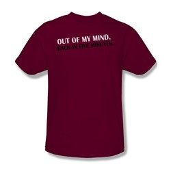 Funny Tees - Mens Out Of My Mind T-Shirt